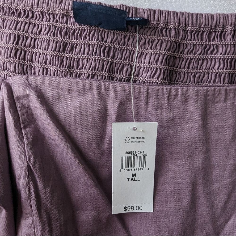 Gap Puff Sleeve Square Neck Maxi Dress Purple Medium Tall NWT - Picture 4 of 5